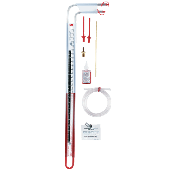Dwyer Dual Range Flex-Tube U-Inclined Manometer, Series 1227